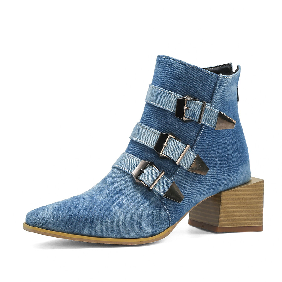 denim western boots